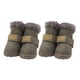 thumbnail image 4 of Greeniant TureClos, 4 Uds., zapatos para perros, botas de nieve impermeables de lana difusa cálida, calzado de invierno para mascotas de cuero PU Ropa para mascotas gris Tipo 1 Greeniant PT000057-26B, 4 of 6