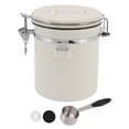thumbnail image 2 of Stainless Steel Canister, Container Airtight Coffee Storage For Beans Or Ground Coffee, Valve Filters, Freshness Calendar, Large Coffee Holder Cup, 2 of 8