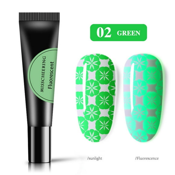 CSEONEQ Prime Day Deals Series Of Fluorescent Neon Luminous Gel Nail Polish for Glow in Dark 6 Colors