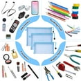 thumbnail image 3 of 6pcs Multipurpose Nylon Mesh Transparent Cosmetic Bag Makeup Travel Cases Pencil Case Travel Organizers Zipper File Bag for Vacation, Bathroom and Organizing (a4/a5/Aa6 2pcs/each) blue, 3 of 9
