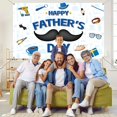 thumbnail image 4 of Happy Father Day Backdrop Party Decorations Blue Father’s Days Background Sign Fathers Welcome Hanging Photo Banner for Photography Indoor Outdoor I Love Dad Decor Favor Supplies 6 x 3.6ft, 4 of 7