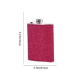thumbnail image 3 of Horivan 1 Counts Stainless Steel Whiskey Flask with Leak Proof Cap Portable Metal Liquor Container for Outdoor Travel Durable Gift for Adults Camping and Party Essentials, 3 of 6