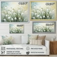 thumbnail image 4 of Designart "Charming Farmhouse Snowdrop Blossoms" Snowdrops Floater Framed Wall Decor, 4 of 5