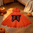 thumbnail image 6 of LILIYA Boy Girl Ghost Outfit Hooded Cloak with Scary Face, Halloween Cape for Trick-or-Treating, 6 of 9