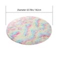 thumbnail image 3 of 4ft x 4ft, 5.3ft x 5.3ft, 6ft x 6ft Super Soft Fluffy Floor Rug Washable Shag Rug Round Shaggy Area Rug Bedroom Dining Room Anti-skid Carpet Yoga Mat Child Play Mat, 3 of 7