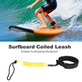 thumbnail image 4 of Peahefy Stand Up Paddle Board Coiled Spring Leg Foot Rope Surfing Leash for Surfboard, Foot Leash, 4 of 8