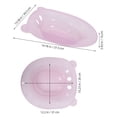 thumbnail image 4 of WHAMVOX Sitz Bath for Transparent Pink PP Bathroom Use 1Set, 4 of 6