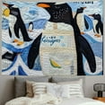 thumbnail image 2 of Orinice Penguin Tapestry Wall Hanging Unique Style Graphic Tapestries for Home Wall Decor Living Room Bedroom 40x30inch, 2 of 6