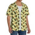 thumbnail image 2 of Honeii Roosters In Farm for Men's Short-Sleeved Button-Up Collared Shirt Featuring A Pocket, Perfect for Beach Vacations, And Travel Adventures.-4X-Large, 2 of 5