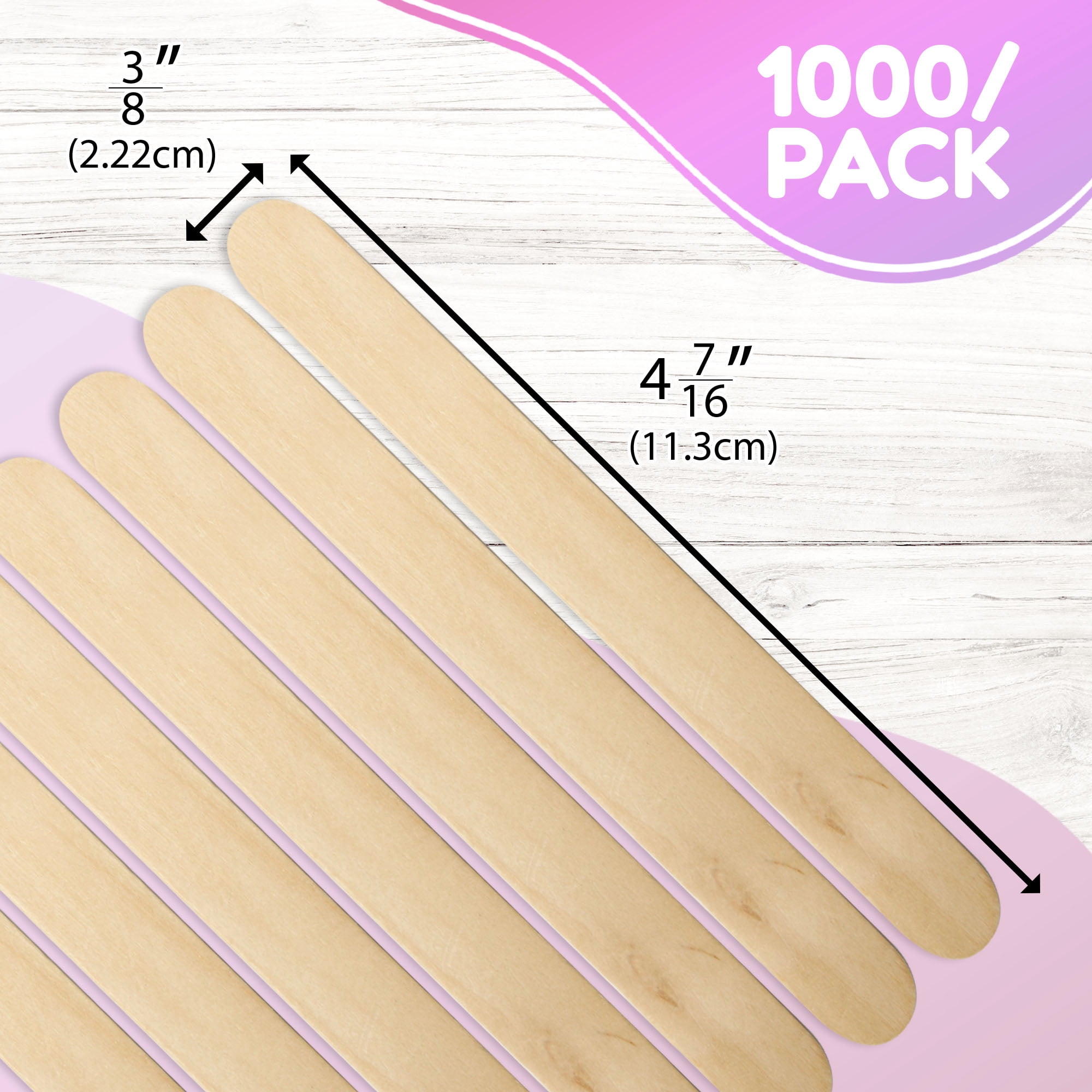 BAZIC Craft Sticks Natural Wood, Non Toxic Stick, 10000-Count