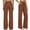 03# Brown, variant on Womens Cotton Linen Pants Petite 2026 Summer Lightweight High Waist Straight Leg Solid Beach Lounge Trousers Khaki XL