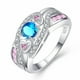 thumbnail image 5 of Fiudx Anillo Ancho Trenzado Relleno de Circón S925 para Mujer, Talla 6-10, 5 of 5