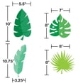 thumbnail image 2 of Club Pack of 144 Green Girl Dinosaur Leaf Cutouts Party Decorations 10.75", 2 of 2