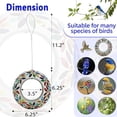 thumbnail image 4 of VOREEN Handcrafted Mosaic Glass Hanging Fly-Through Feeder, Multicolor Flower Design, 4 of 7