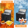 thumbnail image 5 of Food Delivery Bag, 31L Insulated Shopping Bag, Reusable Grocery Bag with Zip and Handles for Travel, Camping and Outdoor Activities (XL, 2 Pack), 5 of 8