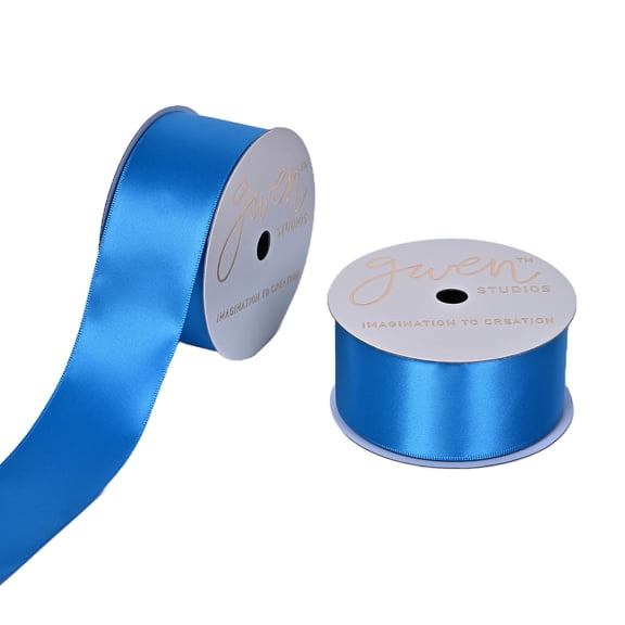 Gwen Studios 1.5" Satin Ribbon in Lagoon, 4 Yards