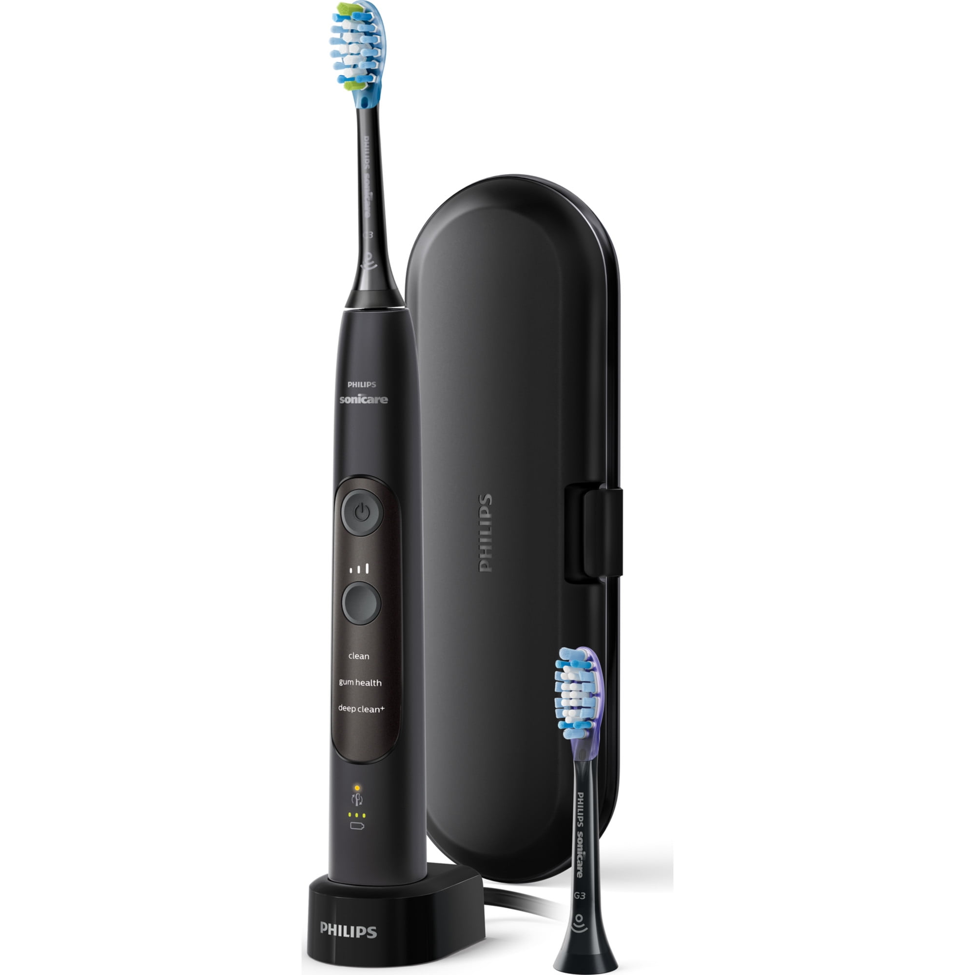 Philips Sonicare ExpertClean 7300, Rechargeable Toothbrush with Pressure Sensor & Gum Care, Black HX9610/17 - Walmart.com Philips Sonicare ExpertClean 7300, Rechargeable Toothbrush with Pressure Sensor & Gum Care, Black HX9610/17 - Walmart.com