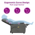 thumbnail image 3 of vidaXL Fauteuil Inclinable de Massage Électrique en Tissu Crème, 3 of 5