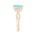 thumbnail image 3 of Angara Natural 2.7 Ct. Aquamarine Solitaire Ring in 14K Yellow Gold for Women (Ring Size: 12), 3 of 9