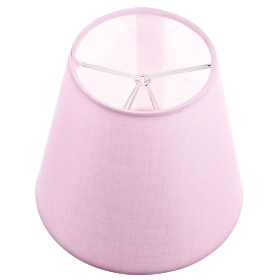 CRILSTYLEO Durable Pink Cloth Lamp Shade for Clip on Bulb Light Fixtures and Decor