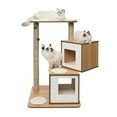 thumbnail image 3 of Catit Vesper V-Double Meuble pour Chat, Noyer, 3 of 5