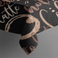 thumbnail image 3 of Coffee Rustic Tablecloth,Oil Proof Spill Proof Polyester Table Cover for Rectangle Tables,Foldable Table Cloths Cute Tablecloths for Dining Room Camping Indoor Outdoor, 3 of 5