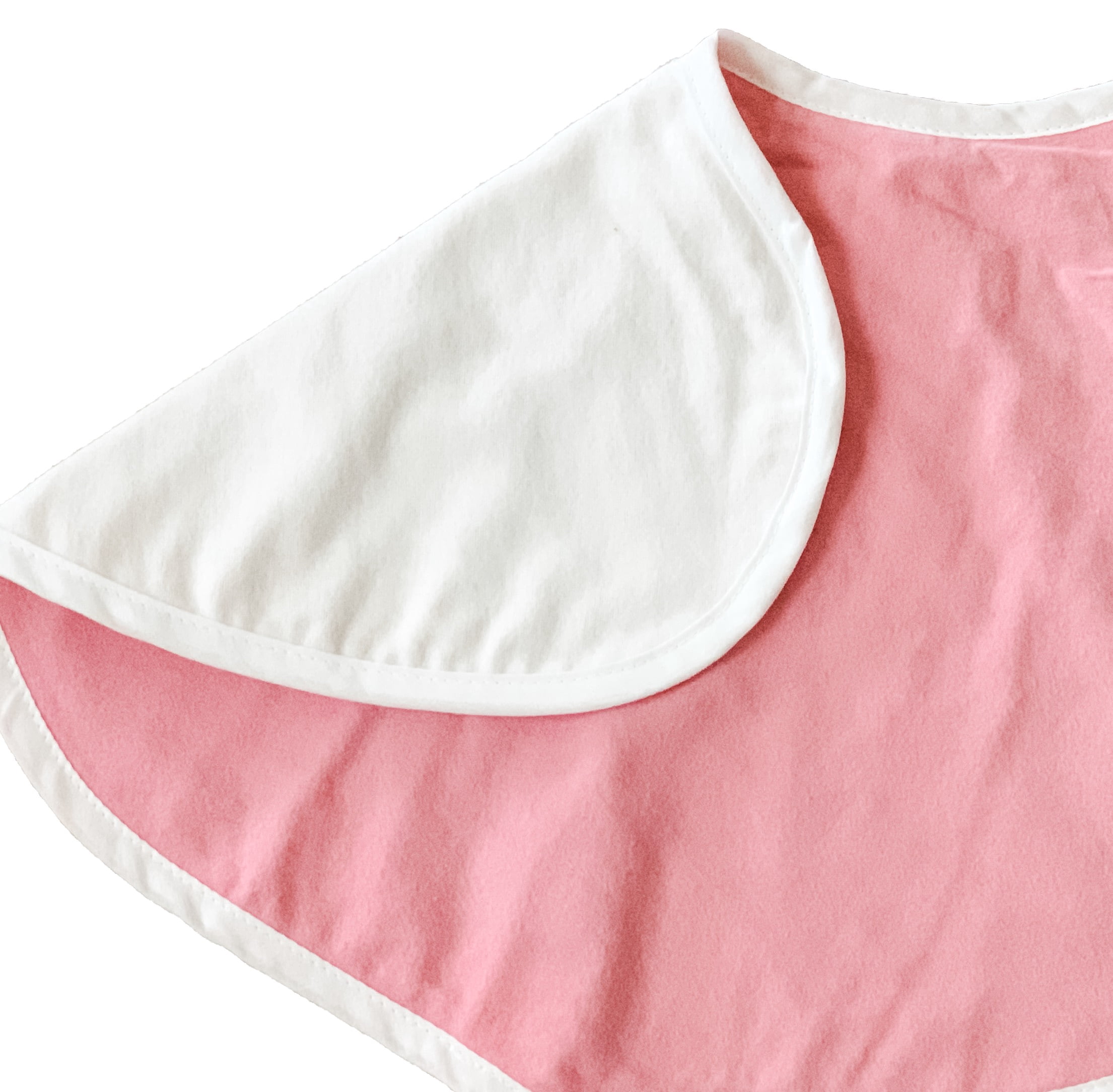 NuAngel 100% Cotton Large Contoured Burp Pads - Pink - 2 count, girl