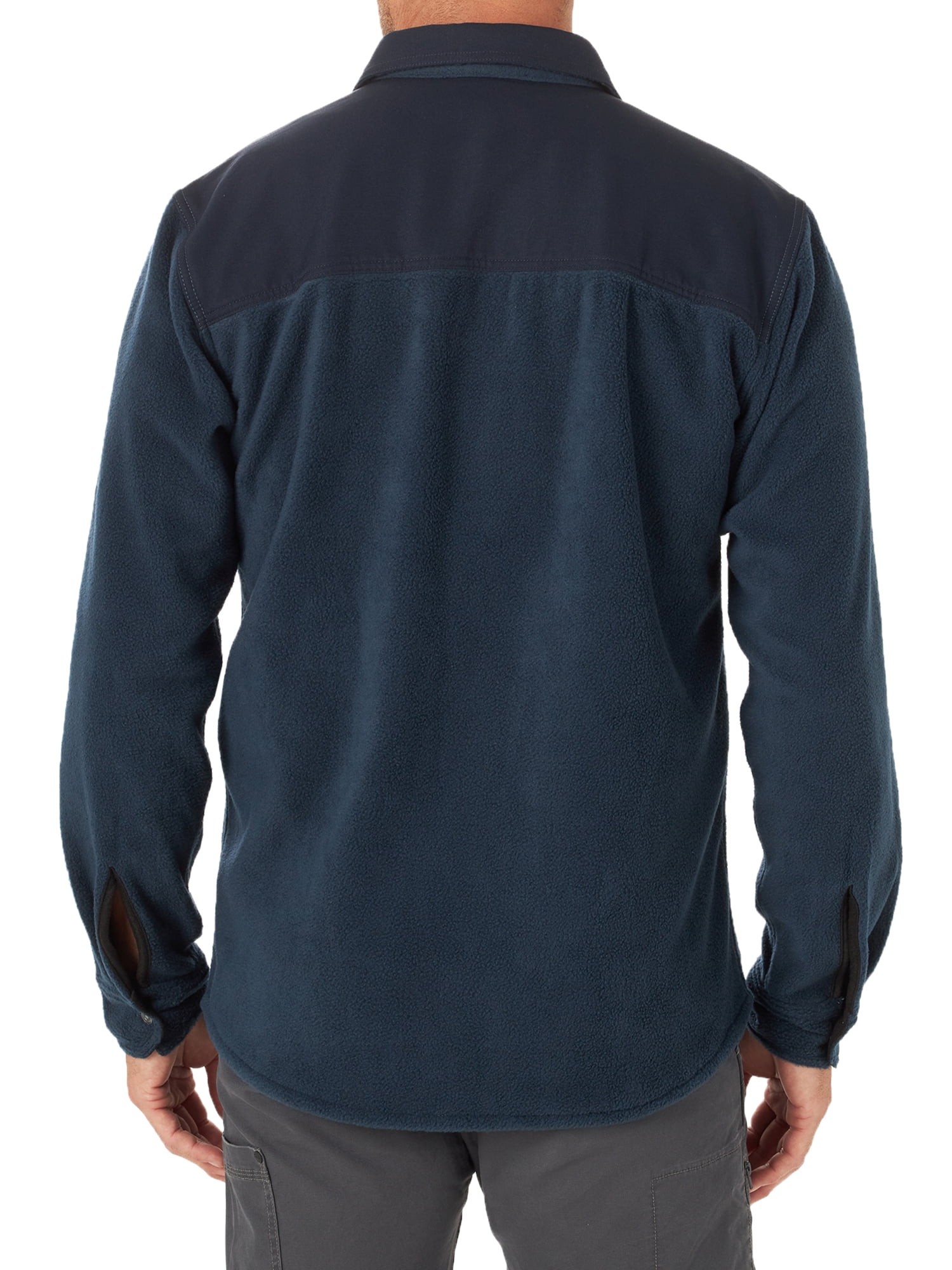 Wrangler Men's Outdoor Overlay Fleece Shirt