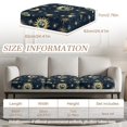 thumbnail image 6 of TSOVTHRID Sun Moon Star Planet Print Couch Cover Stretch Sofa Cushion Cover 3-Piece Elastic Cushion Protector Slipcovers for Seat or Backrest, Couch Seat Covers for Sofas, 24x24 Inch, 6 of 7