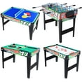 thumbnail image 3 of AIPINQI 4 in 1 Game Table, Foosball Hockey Billiards Table Tenis for Kids Adults, 3ft (Green), 3 of 11