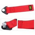 thumbnail image 3 of Juego de correas de remolque deportivas para remolque de coche de carreras, gancho de remolque rojo de alta resistencia para parachoques delantero y trasero del vehículo (rojo), 2 uds., 3 of 4
