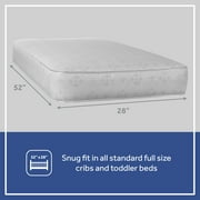 Sealy Baby Ultra Rest 2-Stage Antibacterial Baby Crib Mattress and Toddler Mattress, 204 Coil