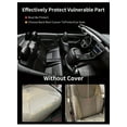 thumbnail image 5 of Linen Car Seat Cover for Cars - Soft & Breathable Front Premium Covers with Non-Slip Protector Universal Fits Most Automotive, Vans, SUV-2Pcs Black, 5 of 10