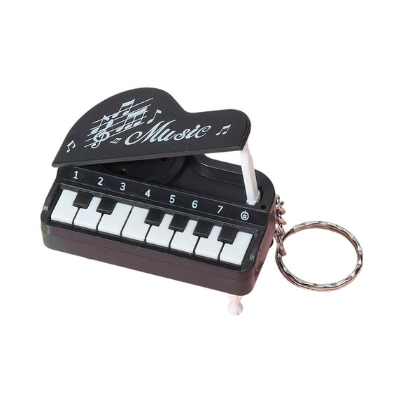 COOLHOOD Portable Small Piano Keychain Instrument Toy Electronic Keyboard Piano Can Play Music Keychain Interest Lovers
