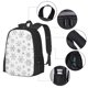 thumbnail image 2 of Disketp Snowflake Minimalist Mochila Minimalista de Gran Capacidad, Mochila de Viaje para Escuela, Trabajo o Uso Diario, 2 of 6