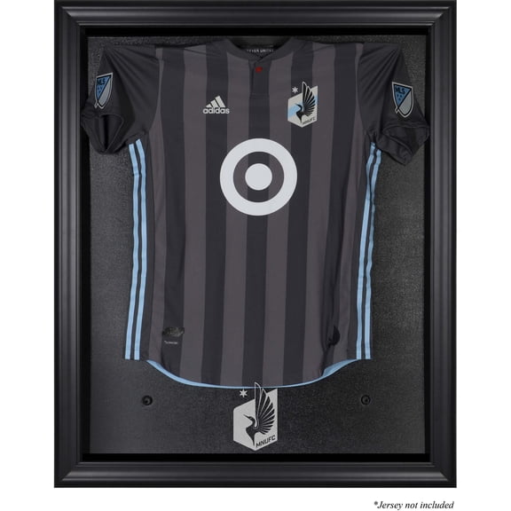 Minnesota United Black Framed Team Logo Jersey Display Case