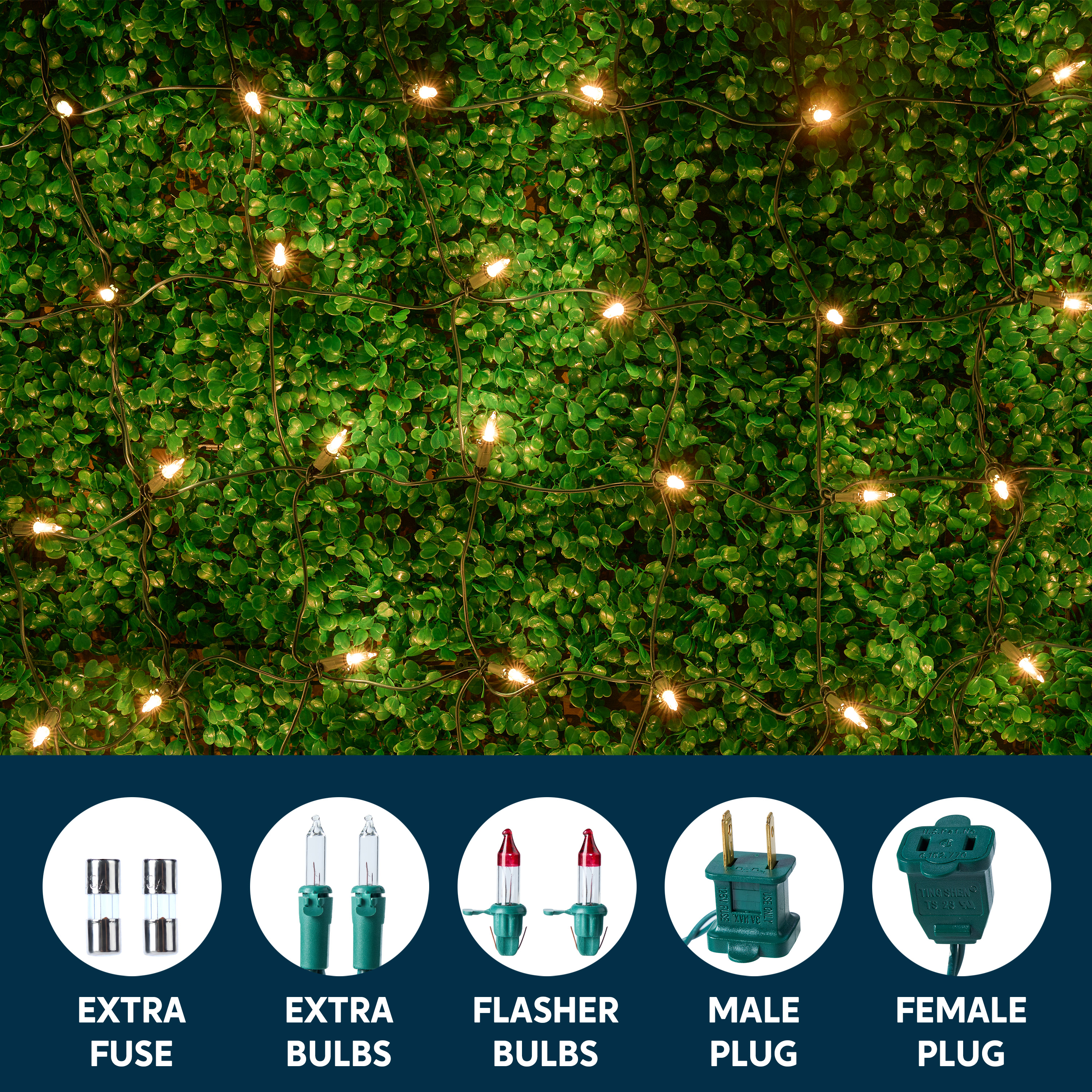Joyfy 100 Warm White Christmas Net Lights 4x6 Ft photo 7