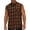 Brown, variant on Chiccall Flannel Plaid Sleeveless Shirts for Men Casual Button Down Western Muscle Vest with Pocket
