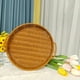 thumbnail image 4 of Seyotauo Poly Wicker Bread Basket,Imitation Woven Fruit Basket Tabletop Tray,Handwoven Oval Food Vegetable Baskets for Serving Display Storage Kitchen Restaurant Market Showcase, 4 of 6
