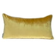 thumbnail image 3 of Reversible Gold and Brown Lumbar Velvet Throw Pillow, 3 of 5