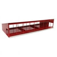 thumbnail image 2 of Standi Toys 1/64 Red & White Metal Monoslope Cattle Barn with Gates & Feed Trough ST387R, 2 of 3