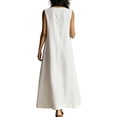 thumbnail image 5 of Bxsruta Womens Maxi Dress Casual V Neck Sleeveless Flowy Long Dresses with Pockets, 5 of 7
