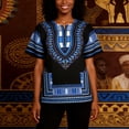 thumbnail image 4 of Afroprint Casual Tee with Breathable Abstract African Pattern for Daily Wear Classic Fit Men’s T Shirt, 4 of 7