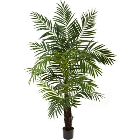 nearly natural 6 areca palm tree walmart com