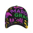 thumbnail image 2 of Disketp Mardi Gras With Flamingo Print Baseball Caps For Outdoor Sports Fashion Casual Outdoor Caps Men Women, 2 of 8