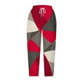 thumbnail image 4 of QATAINLAV Capri Pants for Women 2025 Fashion Geometric Print Cropped Beach Pants Summer Casual Drawstring Plus Size Capris Multicolor 4XL, 4 of 6