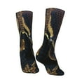 thumbnail image 3 of Goofa Ball Phyton Snake Printed Men's Crew Socks, Soft Durable Breathable Moisture-Wicking with Odor Control Cotton socks, 3 of 9