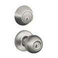 thumbnail image 2 of Schlage JC60VCNA630 Satin Stainless Steel Corona Keyed Entry Knob and Deadbolt Combo, 2 of 2