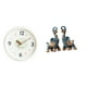 thumbnail image 1 of Reloj de pared moderno con estatuas de elefantes, figura de resina, escultura, adorno, arte, artesanía, coleccionable, decorativo, silencioso, con núm, 1 of 8