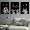 thumbnail image 7 of 3-piece Set 15.7* 23.6inch / 40cm * 60cm Frameless Modern Abstract Lion Family Inspirational Quotes Wall Art Canvas Painting Living Room Decor Frameless, 7 of 7